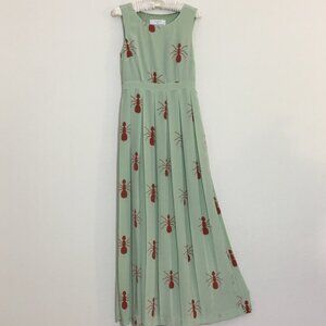 Anthropologie Charlotte Taylor Fire Ant Dress Maxi